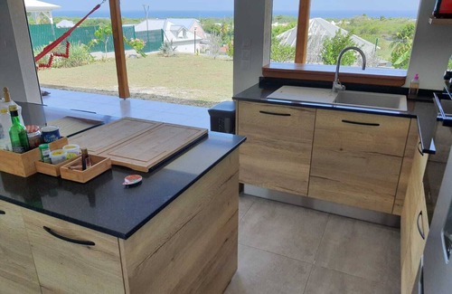 Sainte-Anne Villa | Villa Bois d Amour, sea view, white sand beach, kite surfing, river ,.