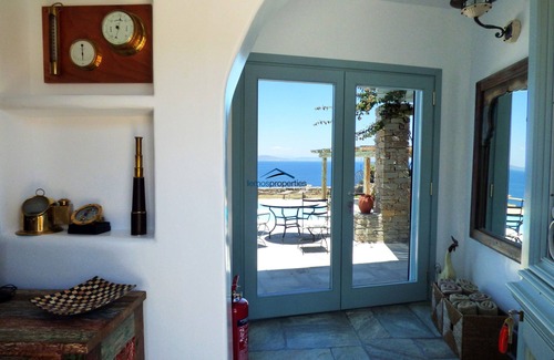 Kea Villa | Villa Casa Bianca on the waterfront, one minute walk to a small sandy beach
