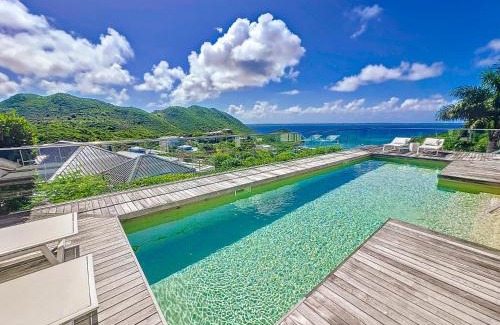 Anse Marcel Villa | Villa Louna panoramic view private pool 3 Bedrooms