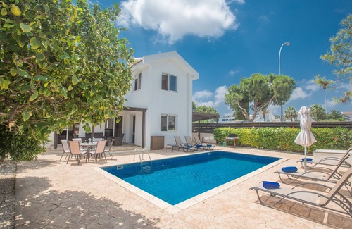 Pernera Villa | Villa Mandy, Modern 3BDR Protaras Villa with Pool, Short Walk to all Amenities