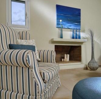 Istron Villa | Villa Ouranos our dream in blue and cream with seaview and pool