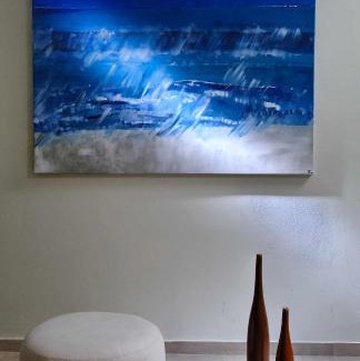 Istron Villa | Villa Ouranos our dream in blue and cream with seaview and pool