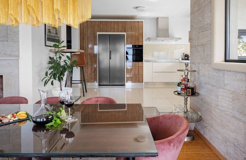 Borak Villa | Villa Parsella 170m from the sandy beach with 5 bedrooms, pool, wellness, sea view