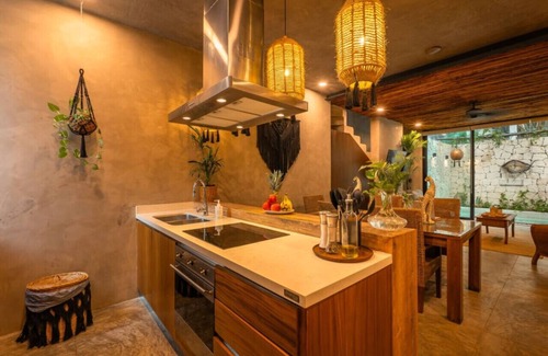 Zama House | Villa/Private Pool/Bar/6 min Beach-2 Min Cenote