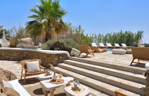 Platis Gialos Villa | Villa Rea Sea View Private Pool ideally for family