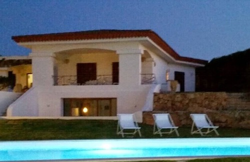 Palau Villa | Villa Smeralda, large pool and garden, stunning view of the Archipelago