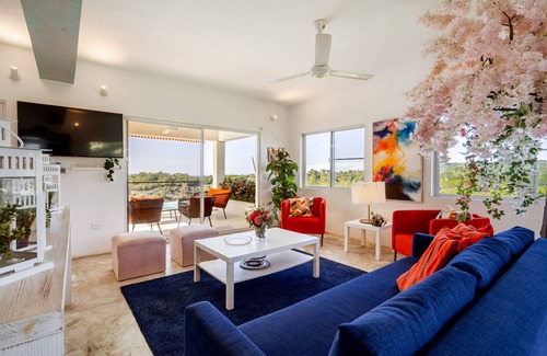 Rio San Juan Villa | Villa VeoMar vibrant 4 bedroom villa with endless views