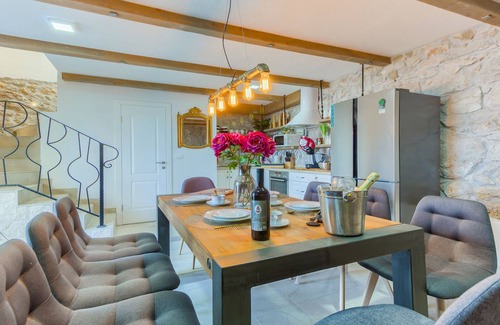 Stanici Villa | Villa Vista Azzurra - with sea views, a private pool and 4 bedrooms for 8+1 guests