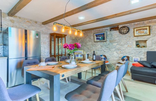 Stanici Villa | Villa Vista Azzurra - with sea views, a private pool and 4 bedrooms for 8+1 guests