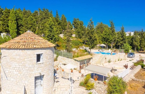 Ieromonachos Villa | Villa Windmill: Large Private Pool, Sea Views, A/C, WiFi