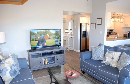 Litchfield by the Sea Condo | Villa with marsh views and pool access located within gated Litchfield By the Sea community.