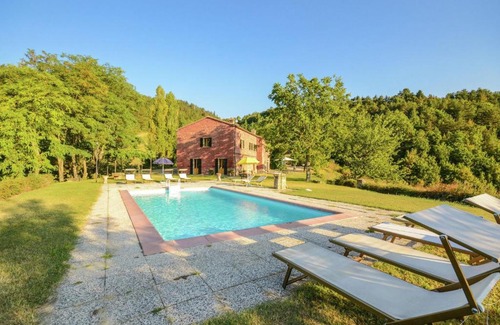 Tredozio Villa | Villa with outbuilding and swimming pool and panoramic view of the Apennines