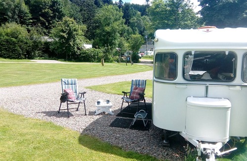 Strontian House | Vintage Caravan - On quiet coastal village campsite, ready for your arrival