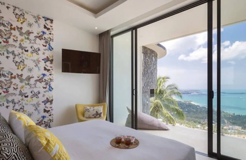 Chaweng City Center Villa | Vista Azul 4BR panoramic sea view Chaweng