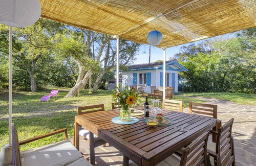 Labenne-Ocean House | Waikiki Family House: Nature, Pin, Piscine, Ocean et Forêt à Pied