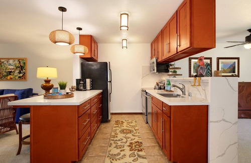 Poipu Condo | Waikomo 302 by Destination Kauai - A/C, Ground Level Updated Condo