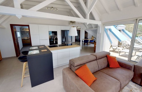 Grand Case Apartment | Walee Beach Penthouse 2 br top roof in Grand Case Beach, pool, free parking