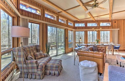 Gouldsboro House | Walk to Big Bass Lake Family Home with Deck!