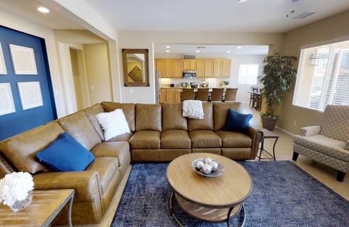 Indio House | Walk to Caochella, Beautiful home on the golf course, Private pool, Sleeps 10