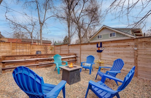 Central Colorado Springs House | WALK to Downtown COS - Pet-Friendly, Fully Fenced Yard, Nintendo,Fire Pit & BBQ.