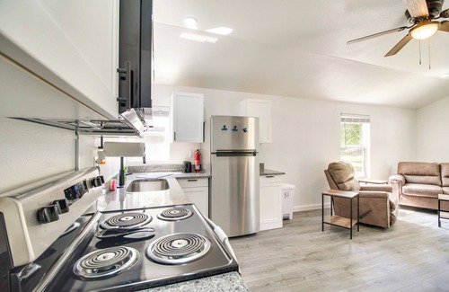 Grove Cottage | Walk to Lake: Cozy Grove Cabin w/Fire Pit