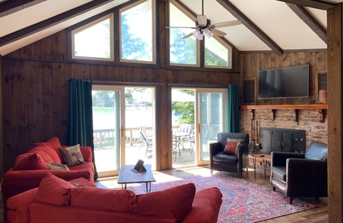 Old Forge Cottage | Waterfront Adirondack privacy while walking to Old Forge village