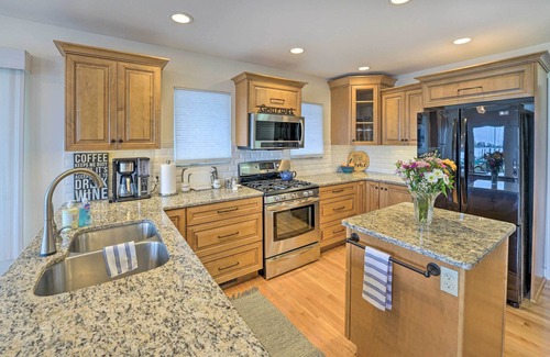 Casco House | Waterfront East China Home w/Dock & Patio!