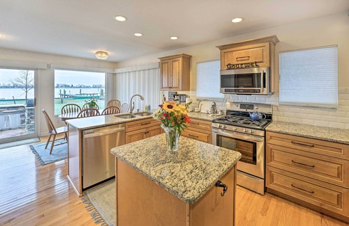 Casco House | Waterfront East China Home w/Dock & Patio!