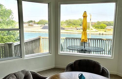 Port Colborne House | Waterfront Executive Penthouse Suite in Port Colborne overlooking the Canal…