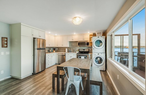 Coupeville House | Waterfront family-friendly home w/bay views, firepit, deck, & gas fireplace