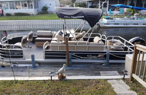 Leesburg House | Waterfront Front Rental With Pontoon Boat, Dock and Golf Cart!