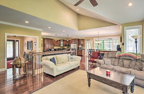 Lake Secession House | Waterfront Getaway with Fire Pit and Game Room!