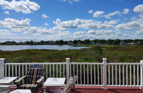 Mastic Beach House | Waterfront Home with Large Deck and Dock on Narrow Bay