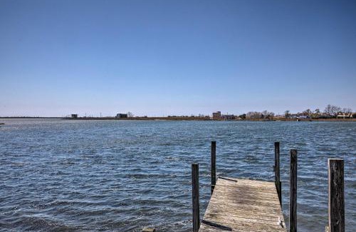Mastic Beach House | Waterfront Home with Large Deck and Dock on Narrow Bay