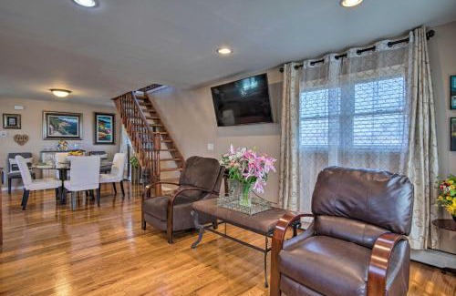 Mastic Beach House | Waterfront Home with Large Deck and Dock on Narrow Bay