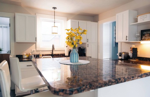 Laconia House | Waterfront with Kayaks, Pool Table, Fire Pit, and Pergola. Downtown area