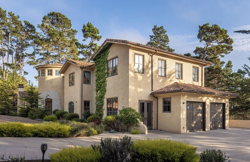 Pebble Beach House | Wave House, New, Mediterranean 5-bedroom, 5 bath stunning home by the Lodge