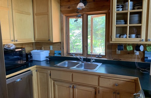 Hackensack Cabin | Welcome to Lakeside Haven on Webb Lake, surrounded by towering pines!
