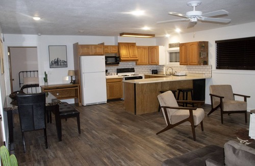 Salina House | Western Charm Getaway, Spacious 2BR Near I-70 in Salina. Single level no stairs
