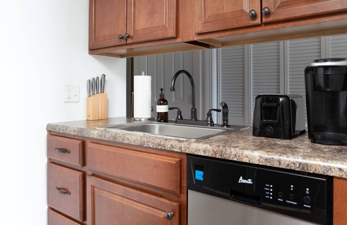 Chalet Village Apartment | What a view - Downtown and Mountain View’s/indoor pool/hot tub