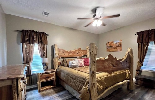 Perkinston Cabin | Whistling Pines! Enjoy some R&R of the country while relaxing in the hot tub!