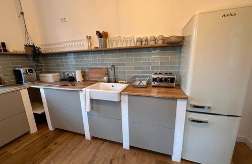 Pirna Apartment | Wohnung Hortensie mit Sauna, Minipool und Garten