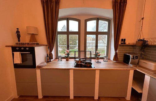 Pirna Apartment | Wohnung Hortensie mit Sauna, Minipool und Garten