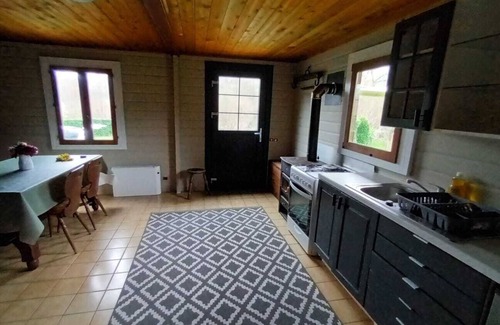 Belle-Isle-en-Terre Ski Chalet | Wonderful 3-bedroom chalet on a seasonal campsite in the forest