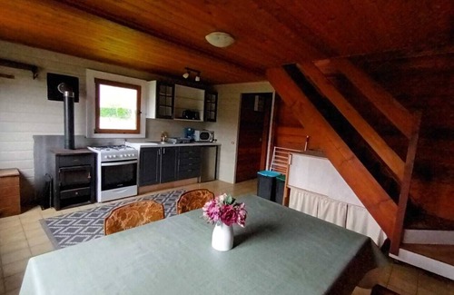 Belle-Isle-en-Terre Ski Chalet | Wonderful 3-bedroom chalet on a seasonal campsite in the forest