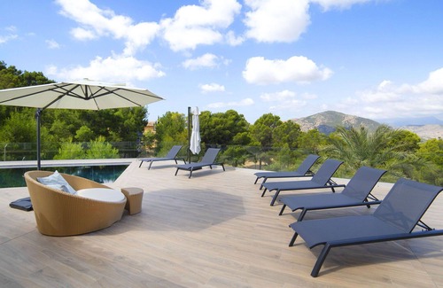 Finestrat Villa | Wonderful private villa for 9 guests with private pool, WIFI, A/C, TV and patio
