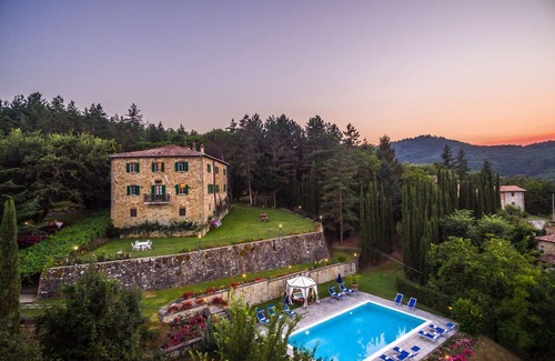 Ripoli Villa | Wonderful private villa with A/C, private pool, WIFI, hot tub, TV, patio and panoramic view