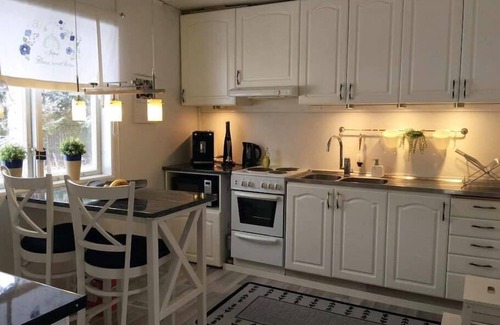 Slagnas House | Wooden house with a terrace and a sauna, amidst a wonderful natural landscape