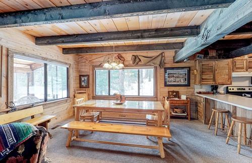 McCall Cabin | Woodland cabin with screened porch & meadow views - near town, with internet