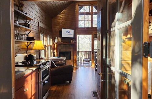 Cheshire Cabin | Wren’s Den | Cozy Cabin w/Fireplace + Jetted Tub + Biltmore Pass